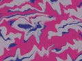 Abstract fluid art with vibrant magenta, deep blue, and gray tones